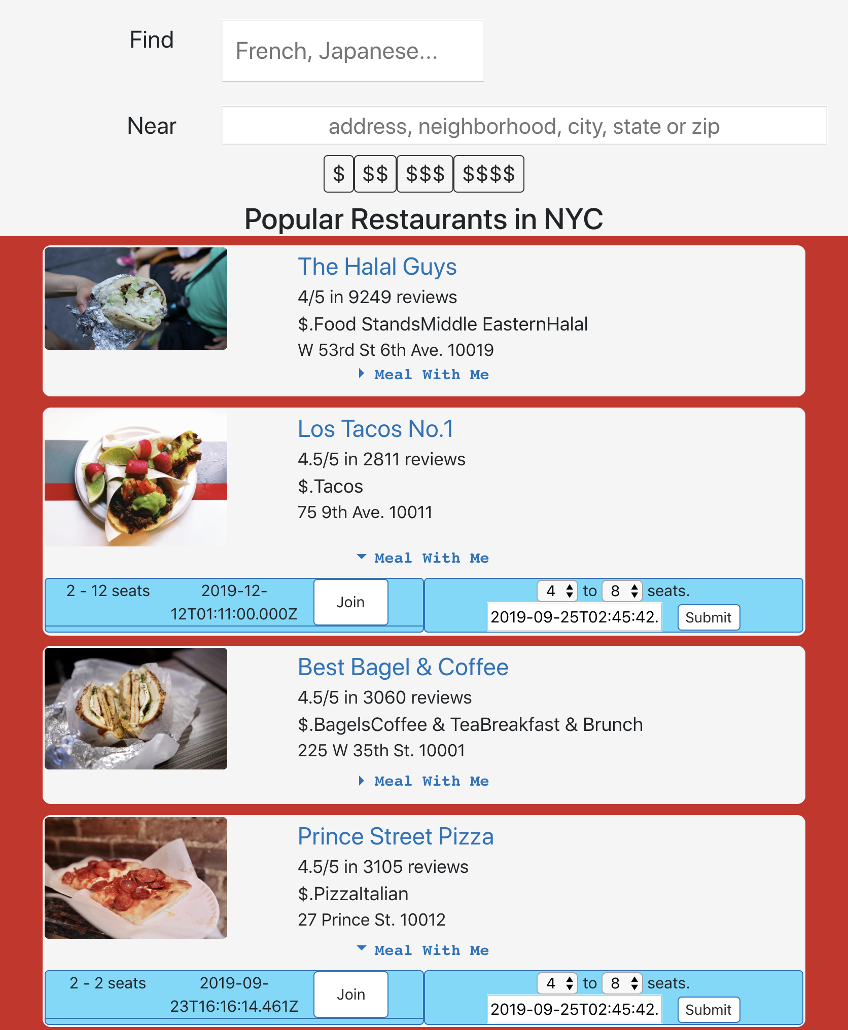 MealWithMe App screenshot